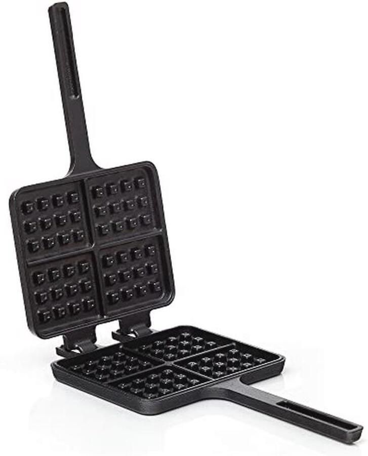 Gietijzeren Wafelvorm voor Belgische Wafels Rustieke Wafelmaker voor Fornuis en Grill
