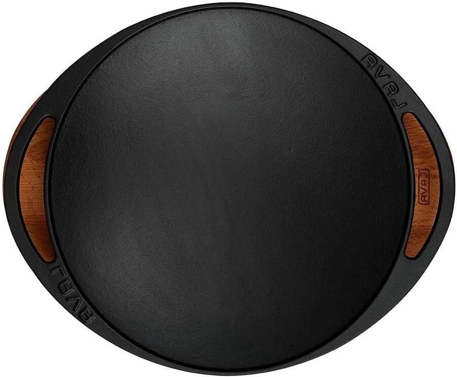 Gietijzeren Wok Turkse Wok Snel Koken Niet-klevend 28 cm Zwart