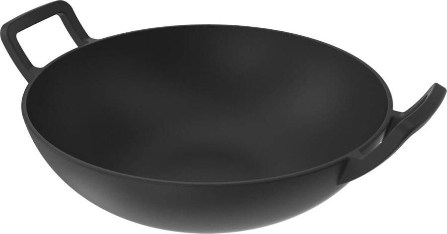 Gietijzeren Wokpan 30 cm voor Gasgrill Grillaccessoires en BBQ