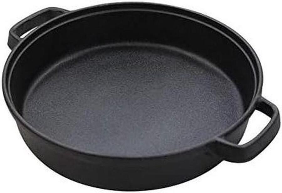 Gietijzeren Wokpan Dikke Ongecoate Antiaanbakpan Voor Universeel Koken Op Gas 28 Cm Ouderwetse Huishoudpot
