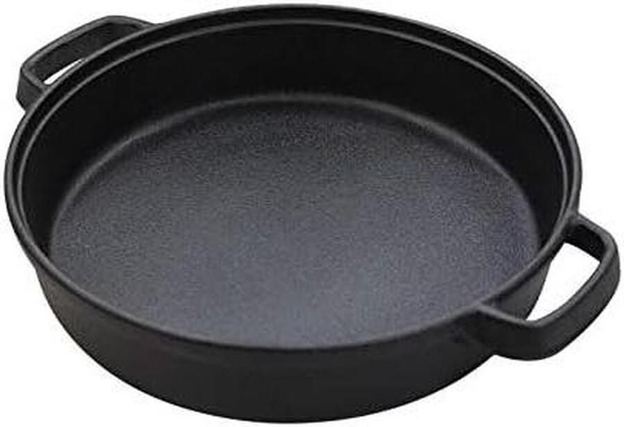 Gietijzeren Wokpan Dikke Ongecoate Antiaanbakpan Voor Universeel Koken Op Gas 28 Cm Ouderwetse Huishoudpot