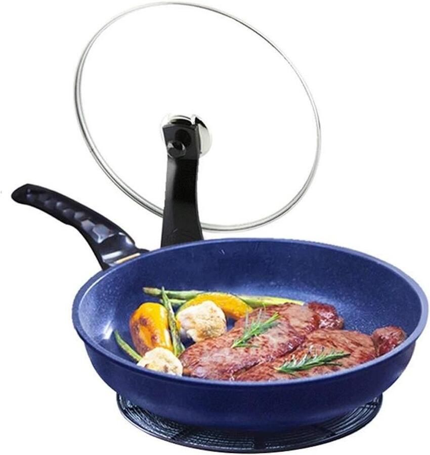 Gietijzeren Wokpan Ongecoate Koekenpan Dagelijks Koken Hoge Temperatuur Gieten 49x5.8cm Zwart