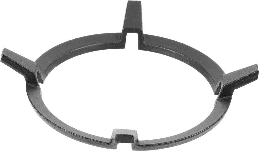 Gietijzeren Wokrek Gasfornuis Standaard Koken met Wok Antislip Design 21.4 x 21.4 x 4 cm Zwart