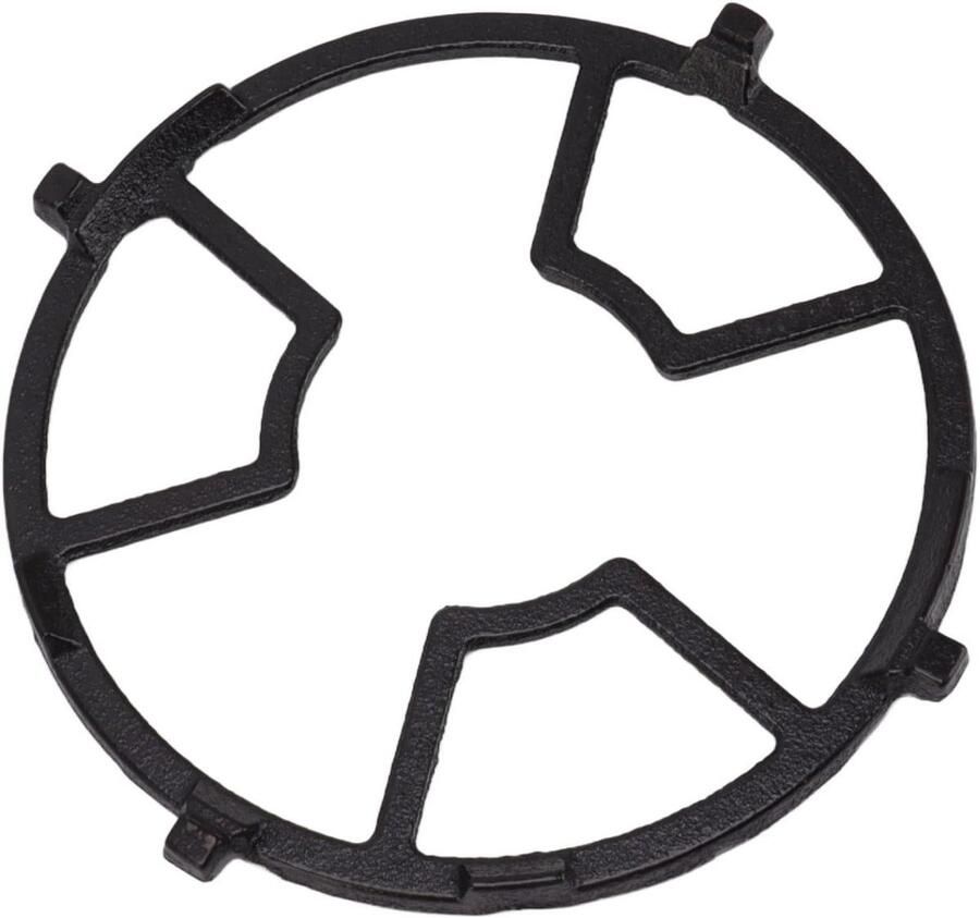 Gietijzeren Wokrek Wokring Gasfornuis Stabiel Koken Slipbestendig Ontwerp 6.9 inch Zwart