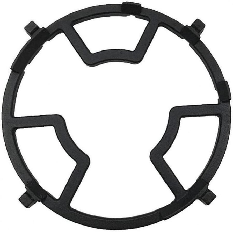 Gietijzeren Wokring Verhoging Rek Stabiel Koken Universele Pasvorm 17.6 cm Buitendiameter Zwart