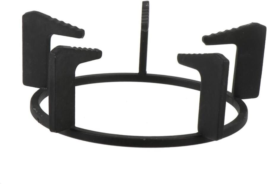 Gietijzeren Woksteun Gasfornuis Accessoire Gelijkmatige Warmte Beschermt Kookplaat 19x19x7cm Zwart
