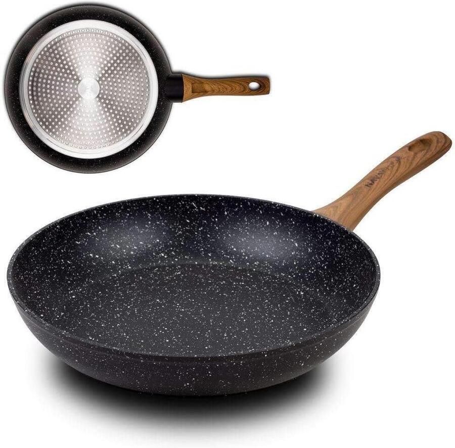 Gietpan 28 cm met Graniet Anti-aanbaklaag Geschikt voor Inductie en Gas