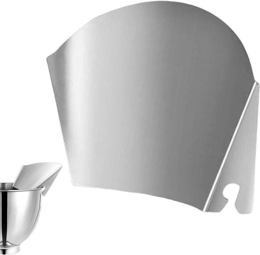 Gietschild Mixer Spatdeksel Keuken Schoon Bakken Roestvrij Staal 198 x 3535 cm Zilver