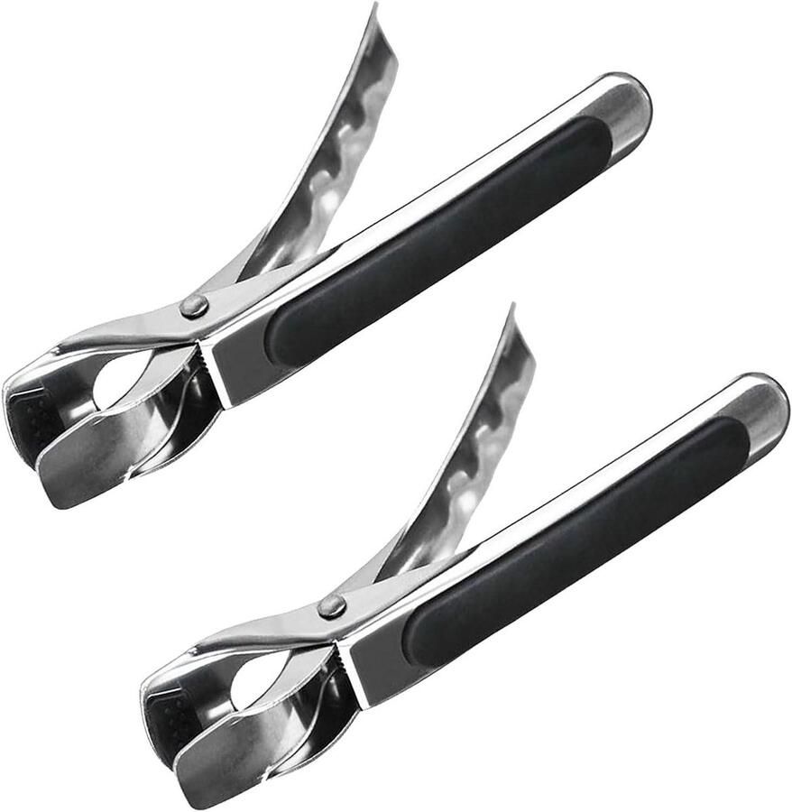 GIONAR 2 stuks tang voor heteluchtfriteuse airfryer-tang oventang voor heteluchtfriteuse geschikt voor de keuken anti-verbrandingsclip van roestvrij staal