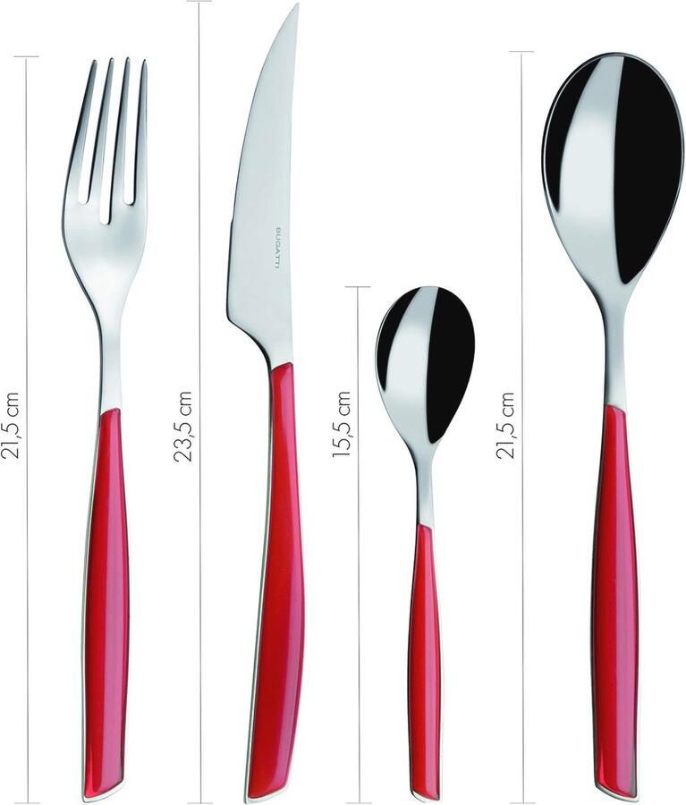 Glamour 24-delige bestekset Roestvrij staal 18 10 met Celadon Green-handvat 6-persoons