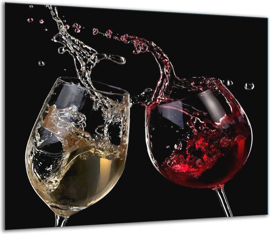 Glas afdekplaat voor fornuis 60 x 52 cm Spatbescherming en snijplank Hygiënisch en krasbestendig