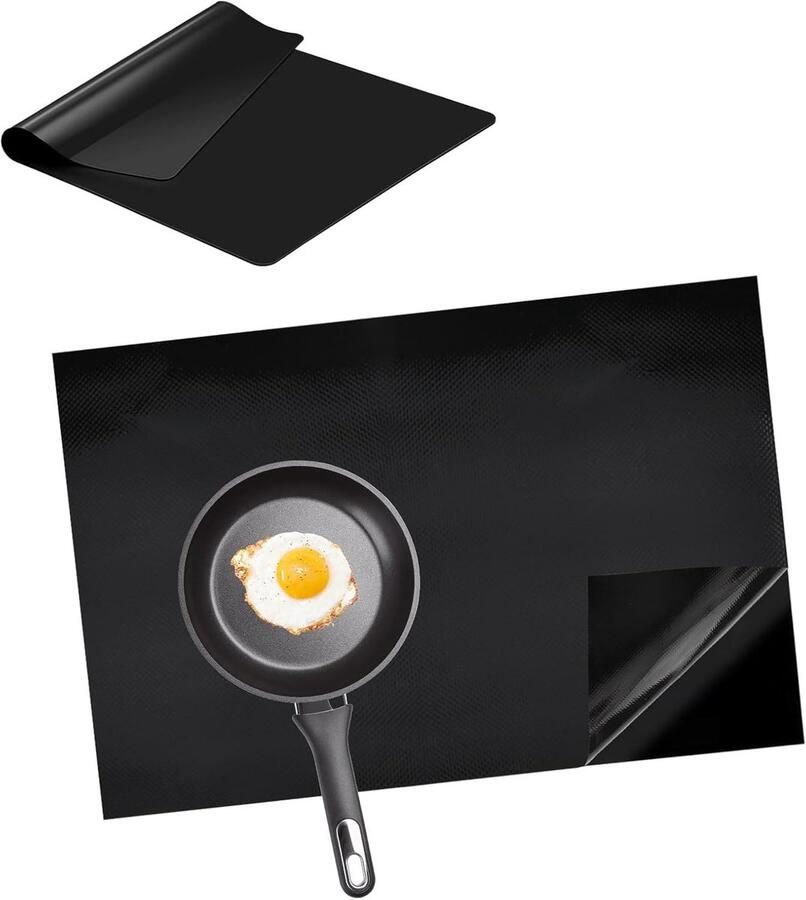 Glas-keramische bescherming voor inductiekookplaten 52 x 78 cm hittebestendig antislip en veilig gebruik