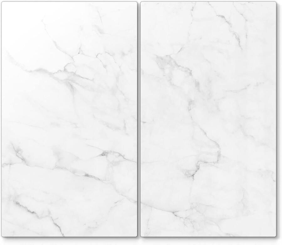 Glas Kookplaat Beschermers Werkblad Bescherming Keuken Beschermen Gehard Veiligheidsglas Set van 2 Marmer Detail