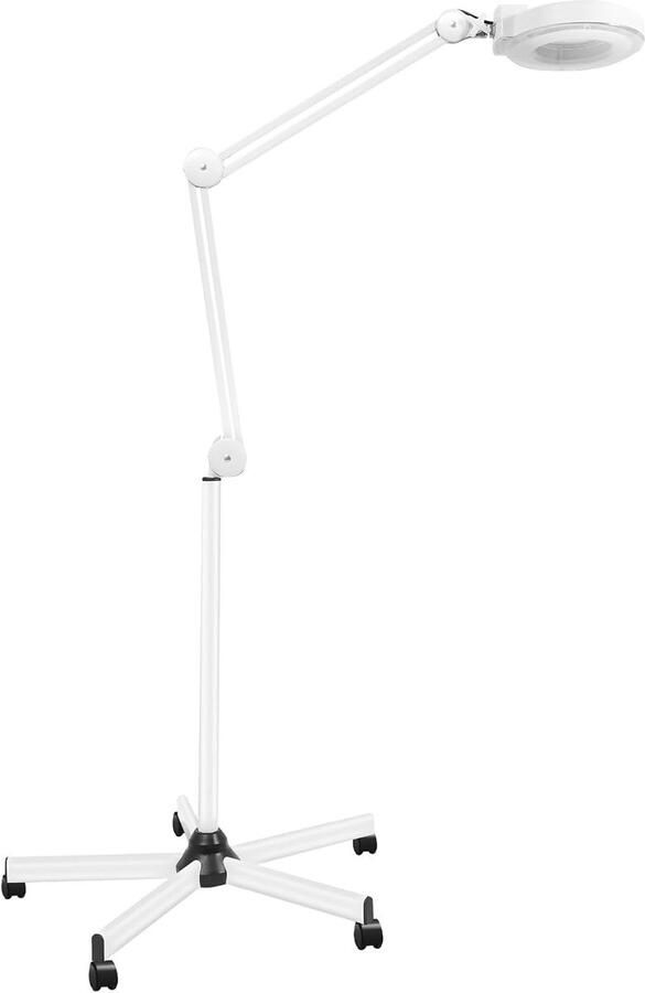 Glas met voet cosmetische lamp LED vergrootlamp draaibare arm staande loep met verlichting 5 dioptrie