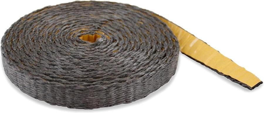 Glasband Haardafdichting Oven Reparatie Zelfklevend 20 x 4 mm 3 m Zwart