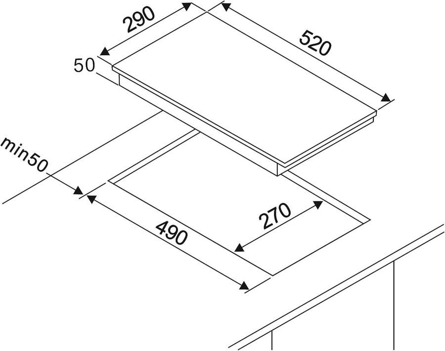 Glaskeramische Kookplaat Inductie Kookplaat Snel Koken Kinderslot Touch Control 30 cm Zwart