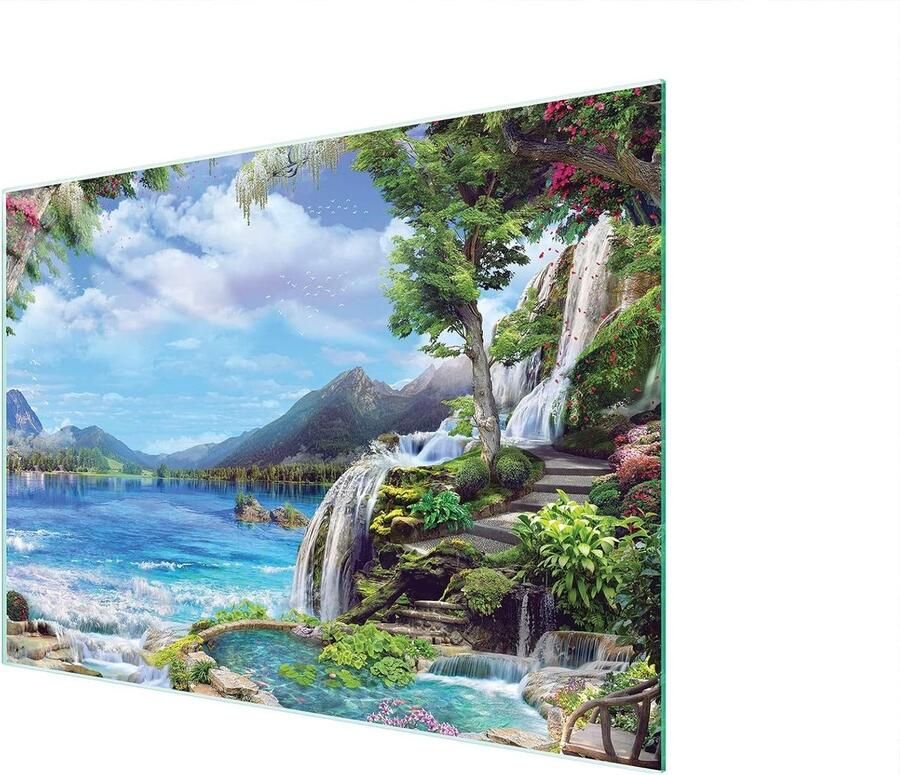 Glasplaat Kookplaat Snijplank Werkbladbeschermer Bescherming Kookplaat Gehard Krasbestendig Glas 40x30 cm Veelkleurig