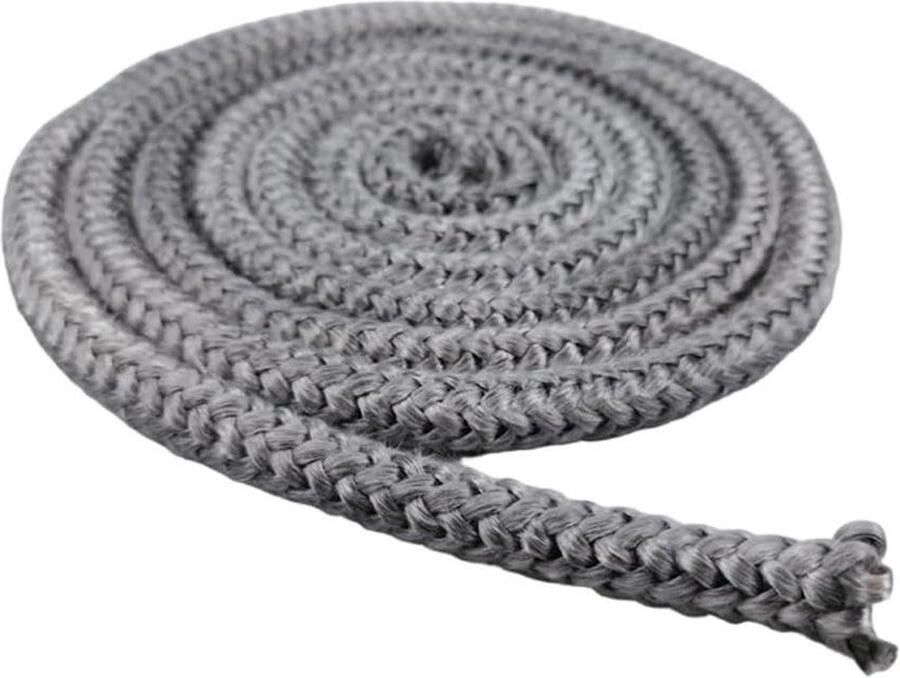 Glasvezel afdichting Kachelkoord oven Hittebestendig afdichten Duurzaam materiaal 10mm x 4m Zwart
