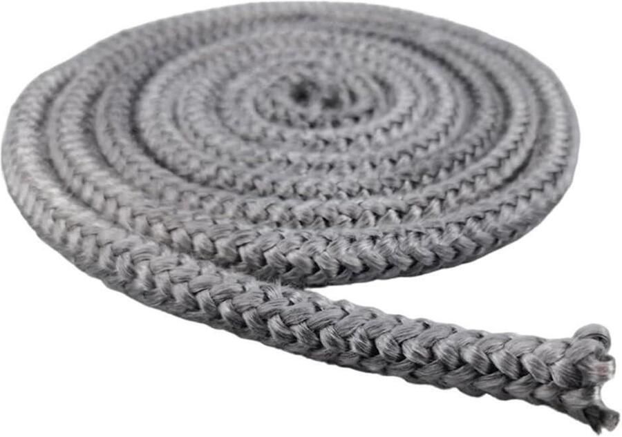 Glasvezel afdichting Kachelkoord oven Houtkachel onderhoud Duurzame hittebestendigheid 10mm x 5m Zwart