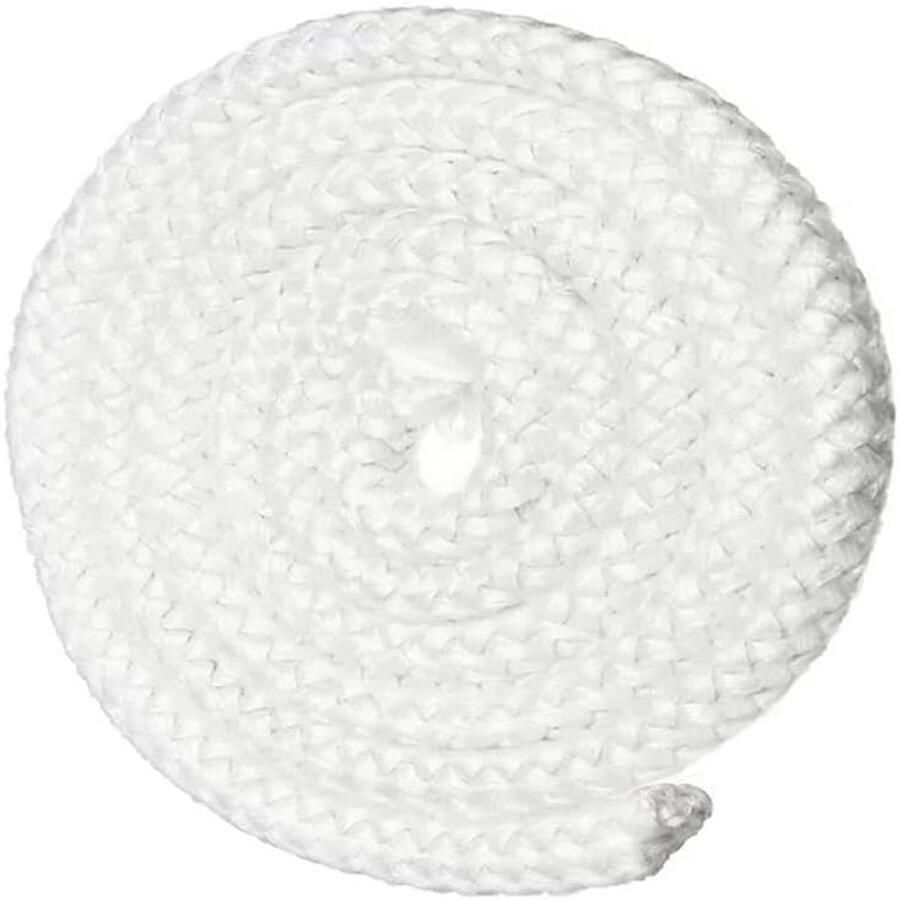 Glasvezel Touw Afdichtingskoord Oven Verwarming Afdichten Hoge Temperatuur Bestendig 25 Meter Lengte Wit