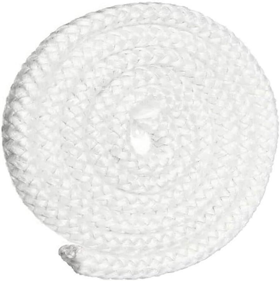 Glasvezel Touw Seal Afdichtingskoord Oven Kachel Dichten Hoge Temperatuur Bestendig 25 meter Wit