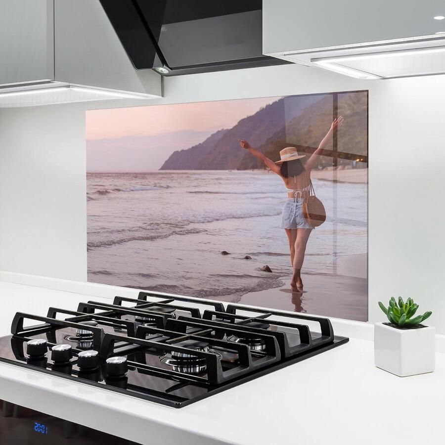 Glazen Achterwand Keuken 70x100 cm 5mm Gehard Glas Spatscherm Voor Fornuis