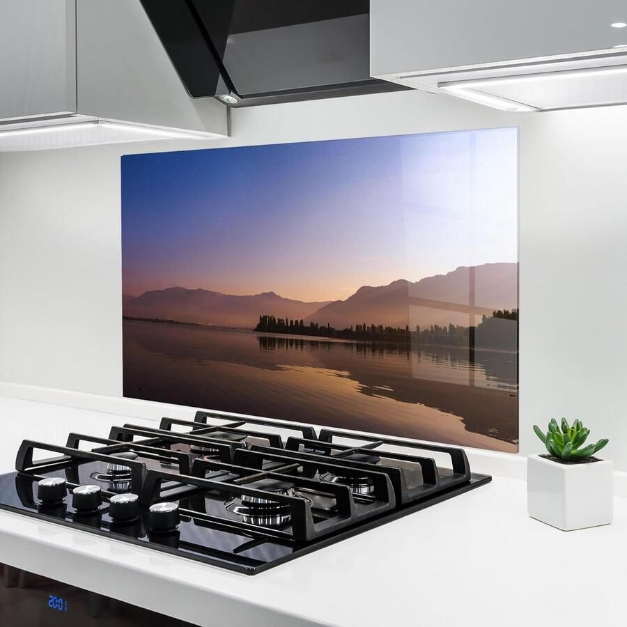 Glazen Achterwand Keuken 70x100 cm Gehard Spatscherm voor Fornuis met Landschap