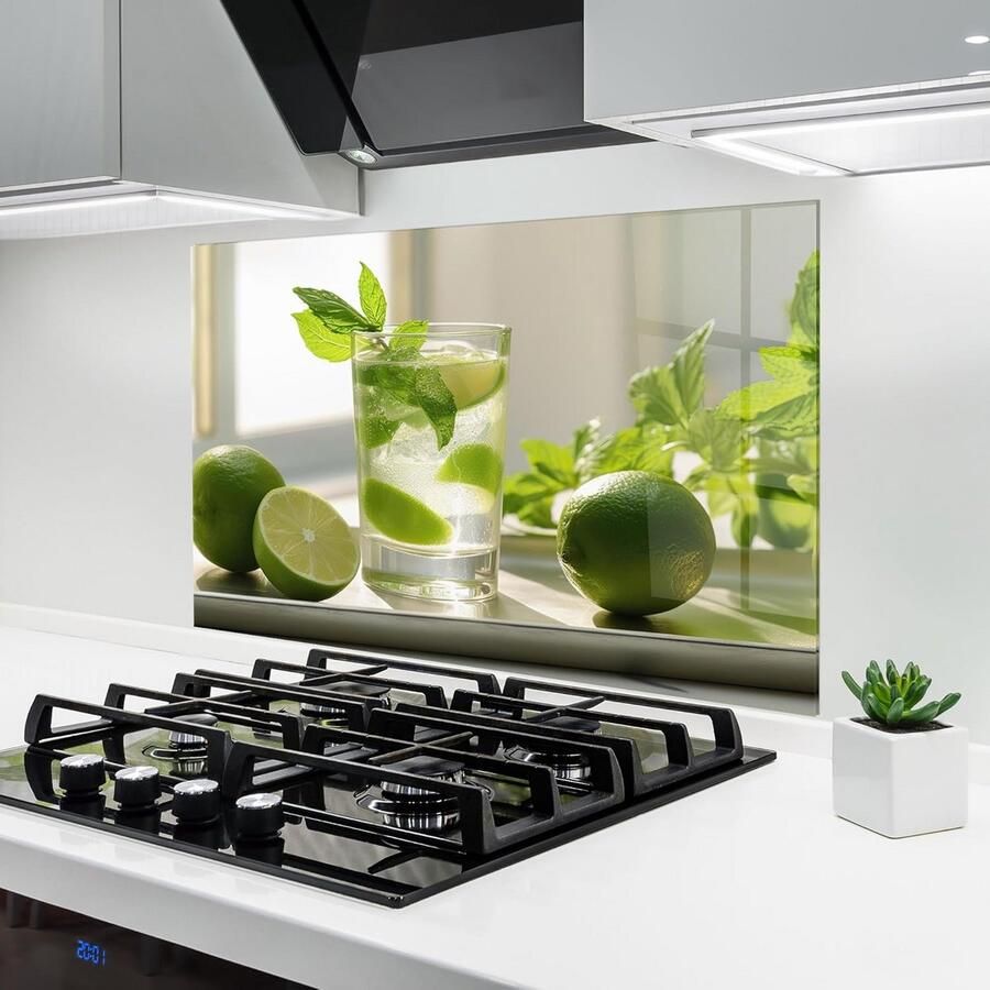 Glazen Achterwand Keuken 70x100 cm Hittebestendig Spatwand voor Fornuis