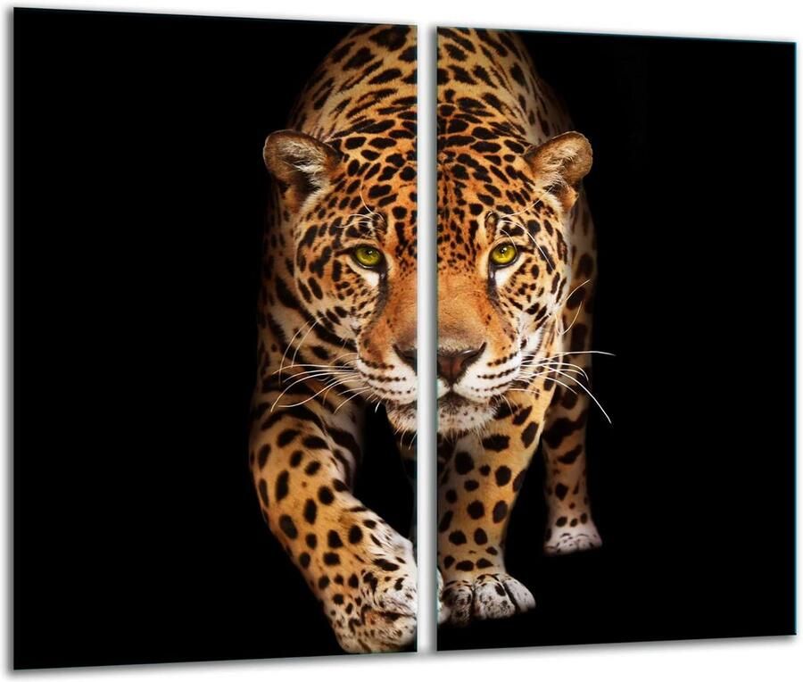 Glazen Afdekplaat 2-delig 30x52 cm – Gehard Glas voor Kookplaat Universeel Fornuis Deksel Snijplank & Dienblad – Krachtig & Veilig