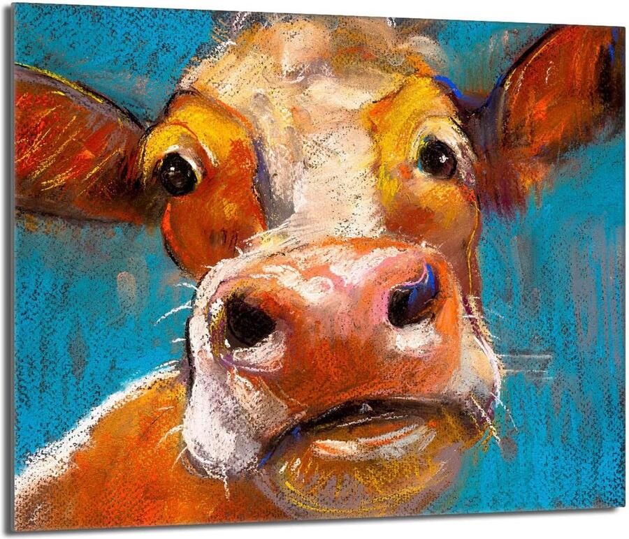Glazen Afdekplaat Kookplaat 60x52 cm Universele Snijplank Spatscherm en Bescherming voor Keramisch Inductie