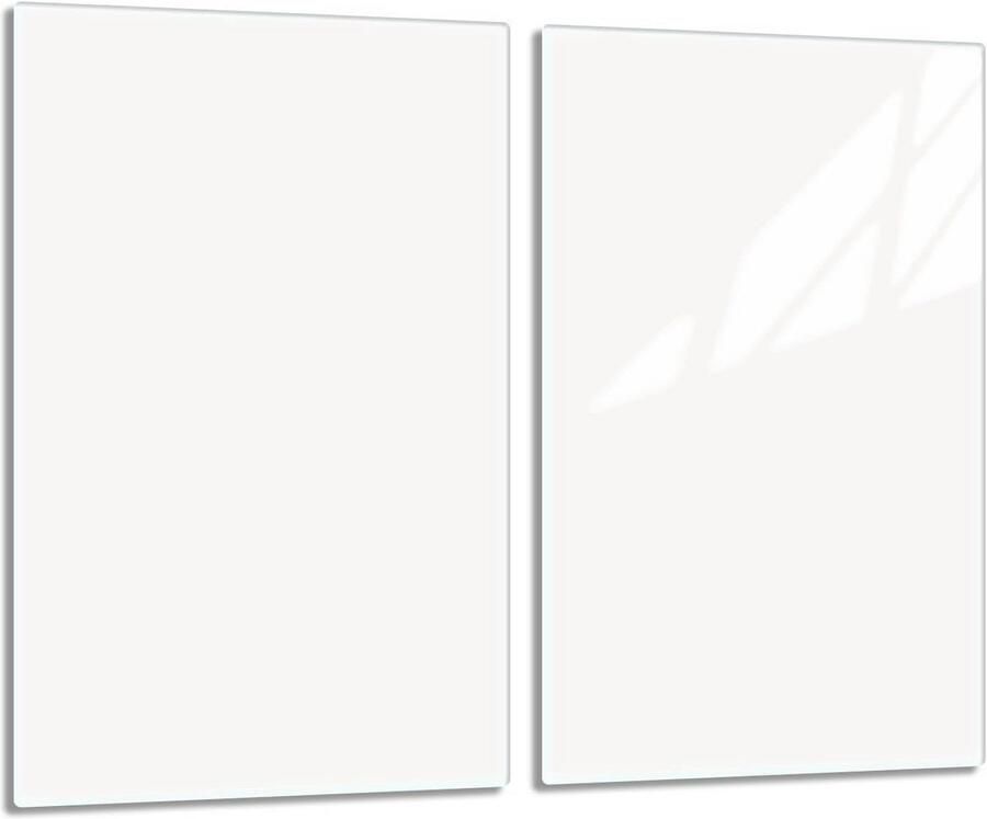 Glazen Afdekplaat voor Kookplaat 2 x 30 x 52 cm Gehard Glas Universele Dekplaat voor Inductie en Glaskeramische Kookplaten