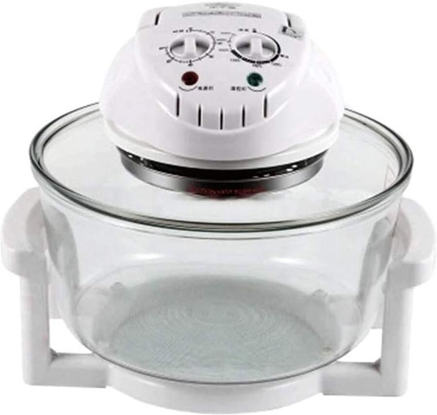 Glazen Airfryer Oven Heteluchtfriteuse Convectie Gezond Koken 360 Graden Verwarming 30 x 38 x 38 cm