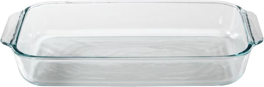 Glazen Bakplaat Ovenschaal Rechthoekig Gebakken Gerechten Maken Niet-poreus Glas 23 x 33 cm Helder