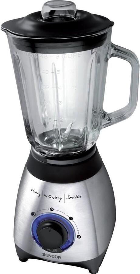 Glazen Blender Keukenmixer Smoothies Maken IJscrusher Functie 1.5 Liter Wit