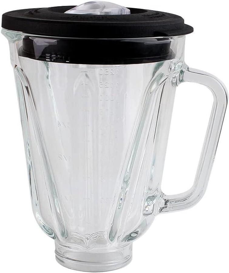Glazen Blenderkan Reservekan Smoothies Maken Met Deksel 5 Cups Transparant