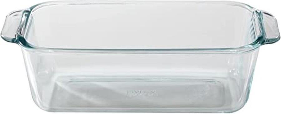 Glazen Broodpan Bakvorm Set Brood Bakken Set van Twee 1.5 Quart Helder
