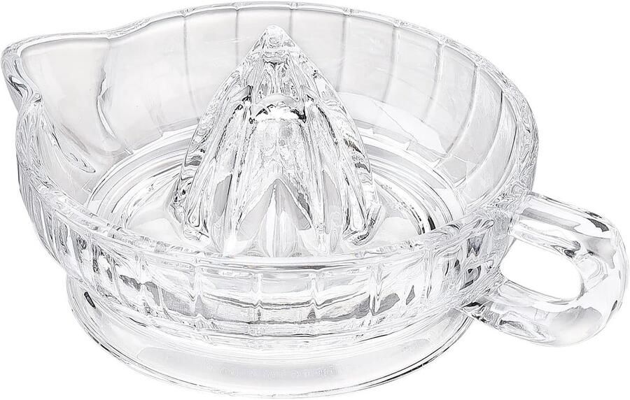 Glazen Citroenpers Citrus Squeezer Vers Sap Maken Met Schenktuit 19 x 9 cm Transparant