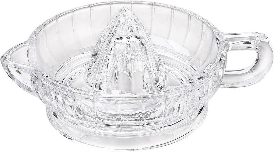 Glazen Citroenpers Keuken Sapextractor Verse Sappen Maken Efficiënte Extractie 17 x 7 cm Transparant