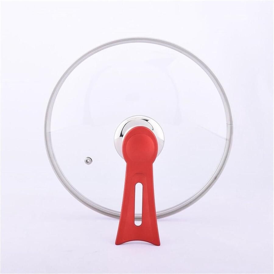 Glazen Deksel Koekenpan Deksel Koken en Stomen Schokbestendig Materiaal 32cm Diameter Transparant