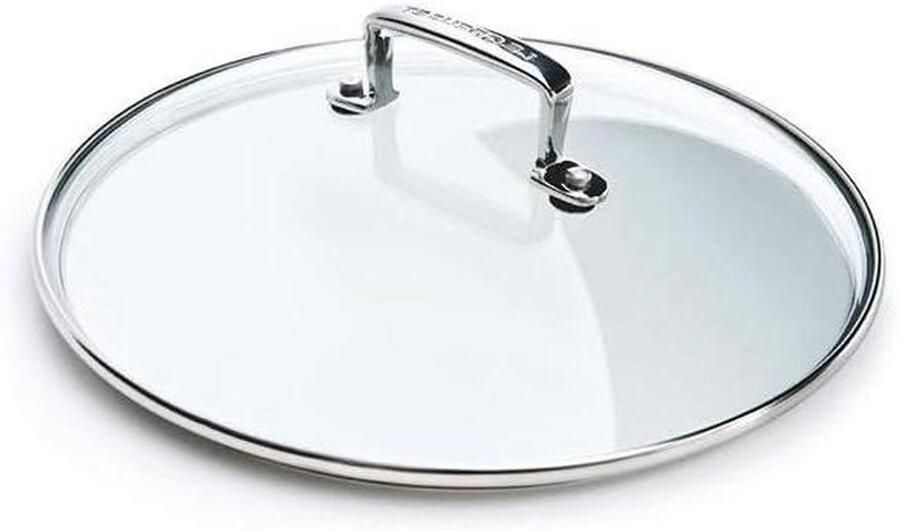 Glazen Deksel Kookdeksel Pan Koken en Stomen Hittebestendig Materiaal 22 cm Diameter Transparant