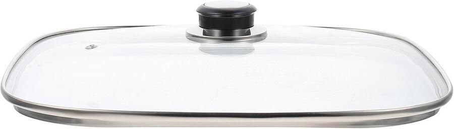Glazen Deksel Kookgerei Deksel Koken in Keuken Met Ventilatieluchtgat 31 cm Diameter Transparant