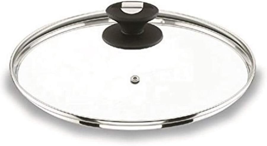 Glazen Deksel Kookgerei Deksel Koken Met Stoomgat 24 cm Wit