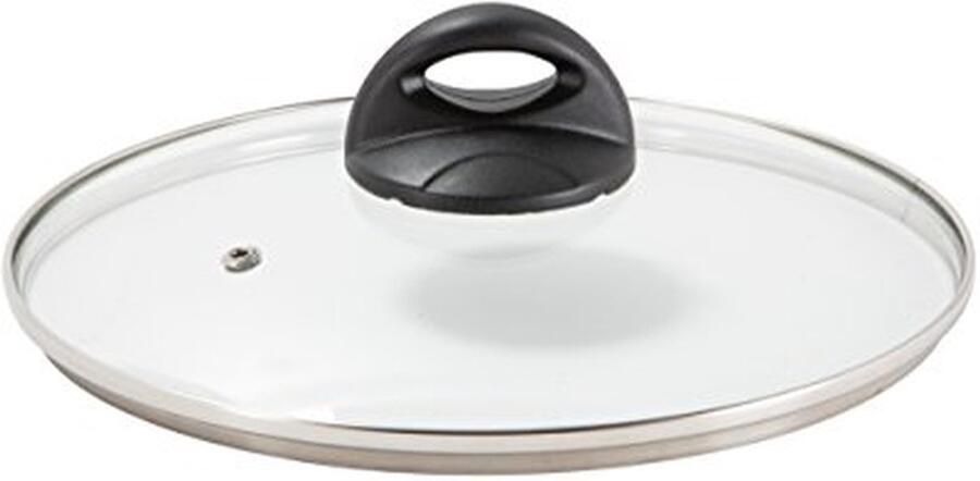 Glazen Deksel Kookgerei Deksel Koken Zonder Kijken Met Ontluchtingsklep 28 cm Diameter Transparant