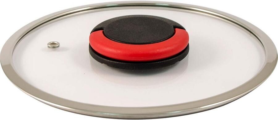 Glazen Deksel Kookpan Accessoire Koken en Braden Afneembaar Handvat Ø 20 cm Transparant