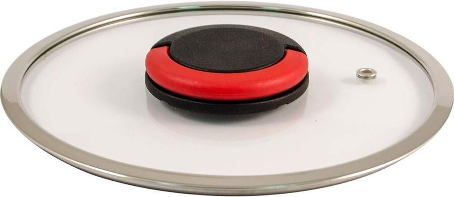 Glazen Deksel Kookpan Accessoire Koken en Braden Afneembare Handgreep Ø 20cm Transparant