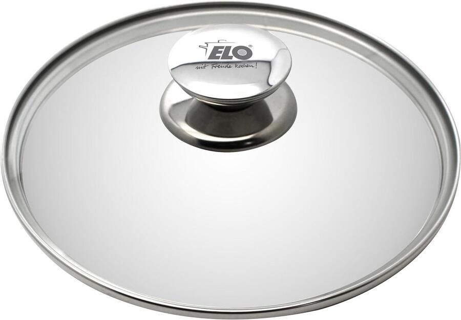 Glazen Deksel Kookdeksel Pan Koken Braden Met Vingerbescherming 16 cm Zilver