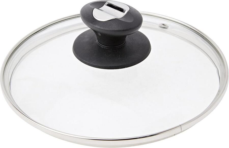 Glazen Deksel met Stoomuitlaat 18 cm Geschikt voor Koken en Serveren