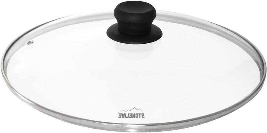 Glazen Deksel Pan Deksel Koken Met Stoomuitlaat 32 cm Transparant