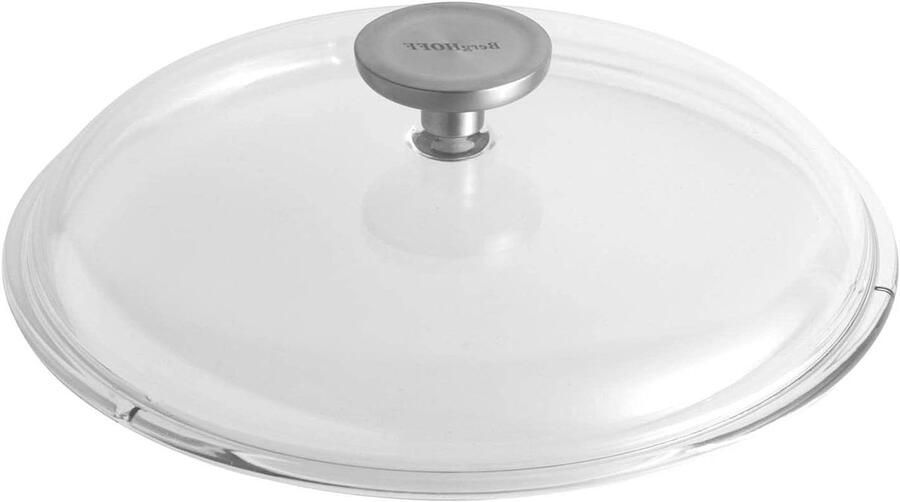 Glazen Deksel Pan Deksel Koken op Inductie Hittebestendig Handvat 24 cm Diameter Transparant