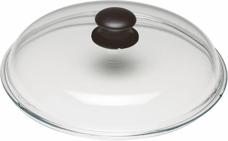 Glazen Deksel Pan Deksel Koken Zonder Koken Hittebestendig Kunststof Knop 32 cm Diameter Transparant